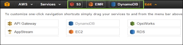 S3 EMR DynamoDB