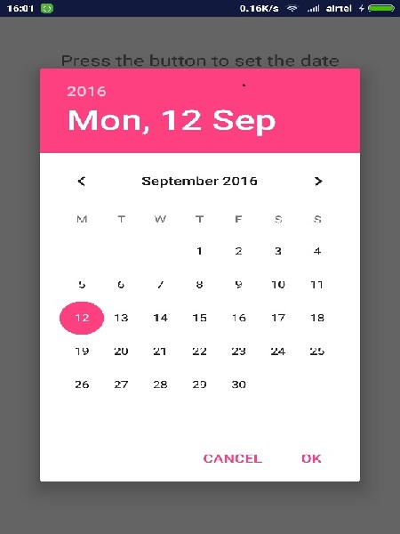 Android Date Picker Tutorial