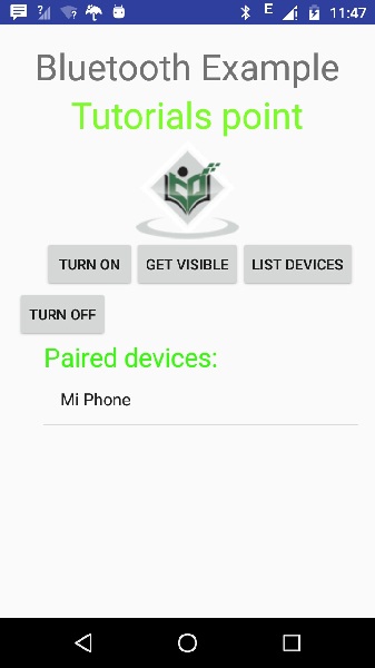 Anroid Bluetooth Tutorial