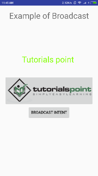 Android Broadcast Demo
