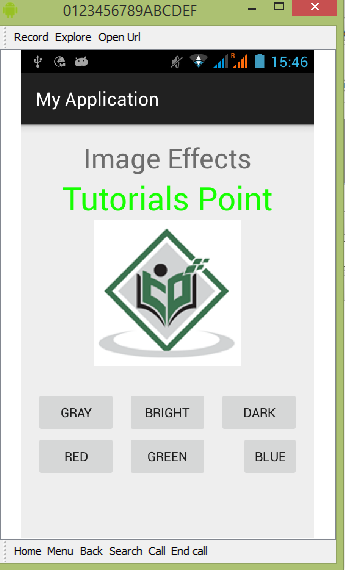 Anroid Image Effects Tutorial