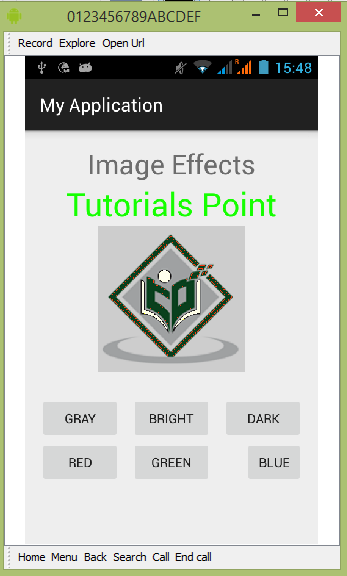 Anroid Image Effects Tutorial