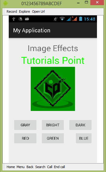 Anroid Image Effects Tutorial