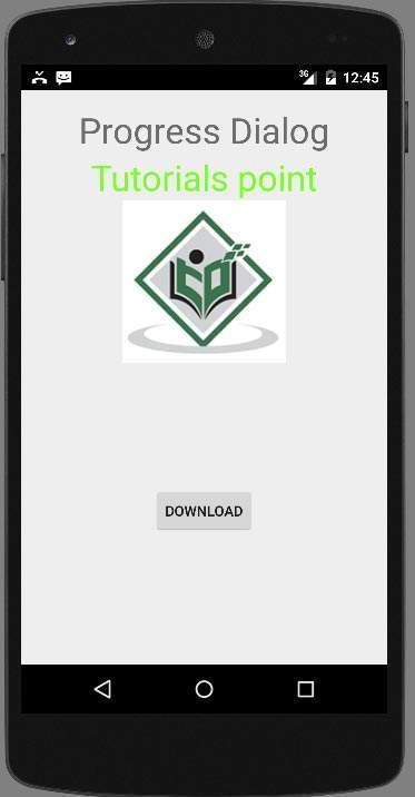 Android Progress Dialog Tutorial
