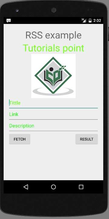 Anroid Rss Reader Tutorial