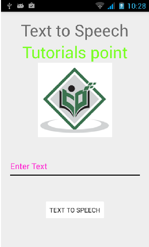 Android Text To Speech Tutorial