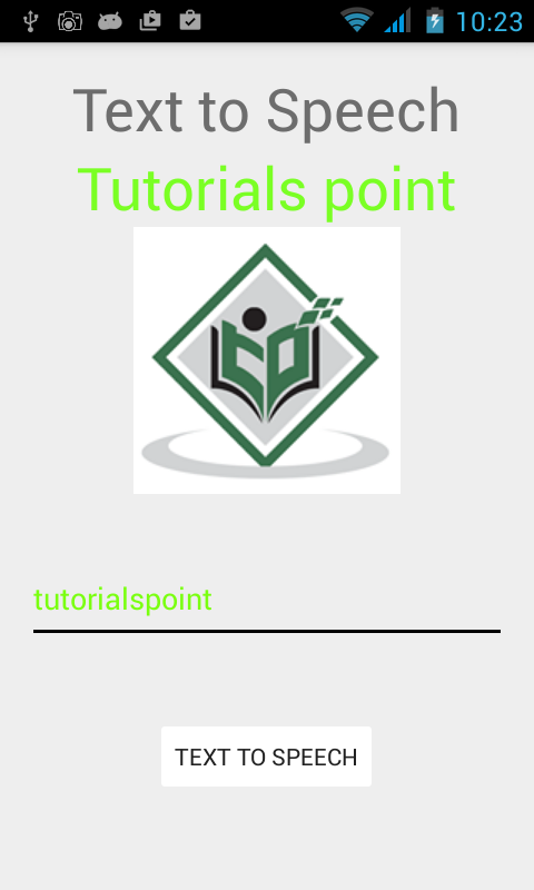Android Text To Speech Tutorial