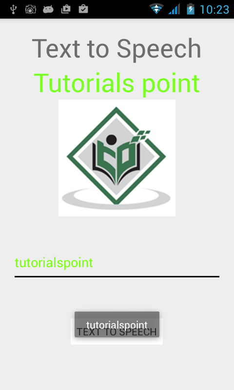 Android Text To Speech Tutorial
