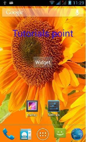 Anroid Widget Tutorial