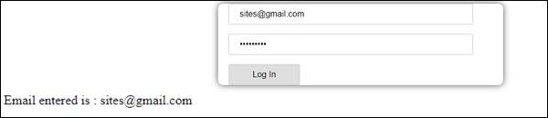 Email Enterd Login