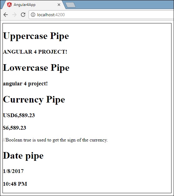 Output For Each Pipe