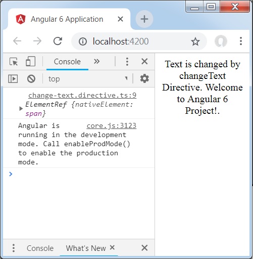 ChangeText Directive