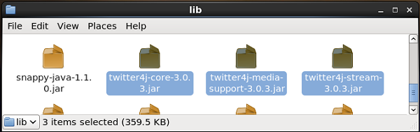 Twitter Jar Files