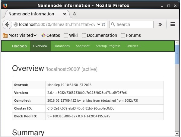 Accessing Hadoop