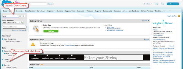 Customer Object Ceation Step1-2