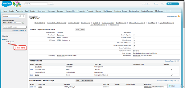 Debugging Via Debug Console Step1