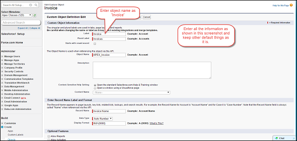 Final Invoice Object View