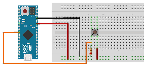 Keyboard Message Breadboard