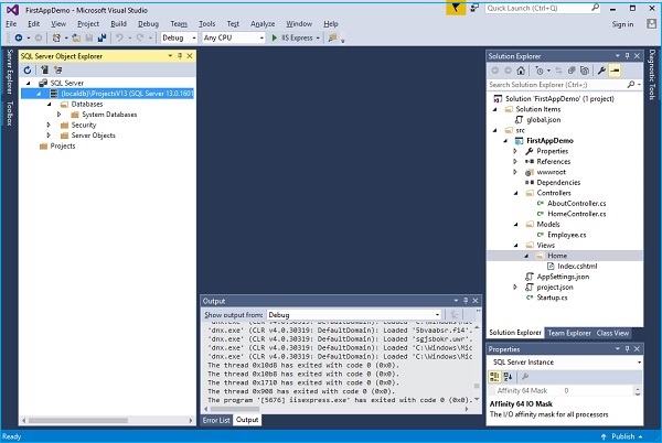 View SQL Server Object Explorer