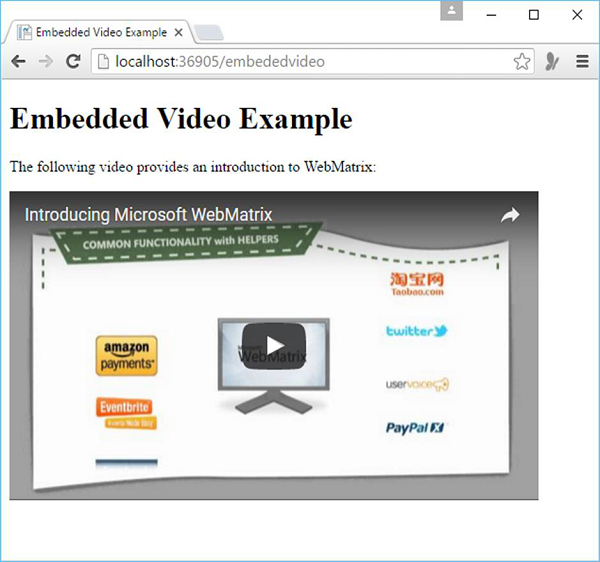 Embedded Video