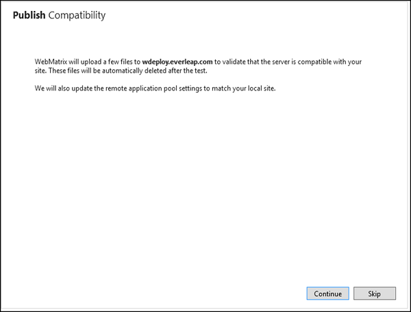 Publish Compatibility