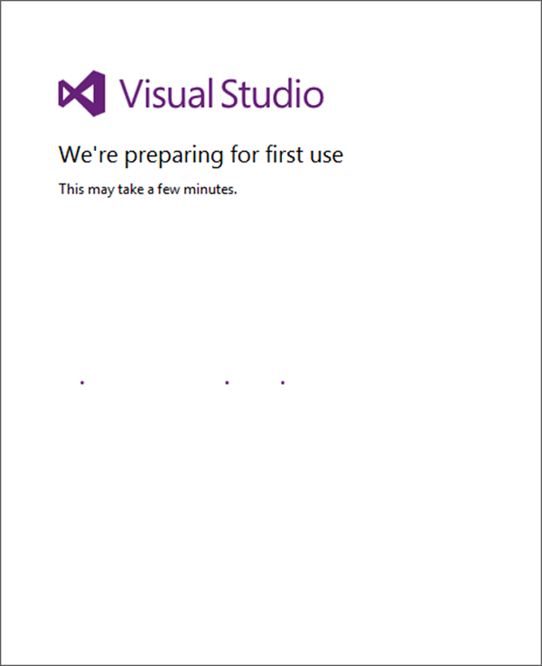 Visual Studio First Use