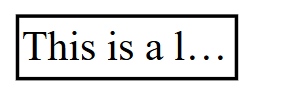 CSS Ellipsis Work on a Table Cell