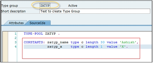 Type Group ABAP