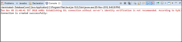 connection successful