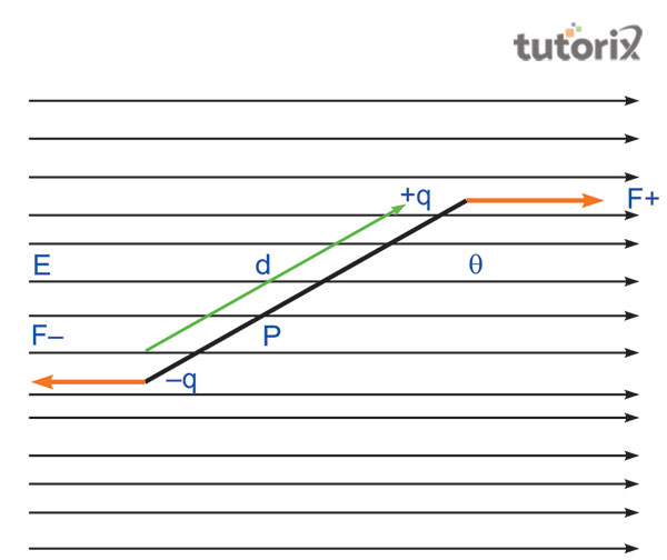 Torque on an electric dipole