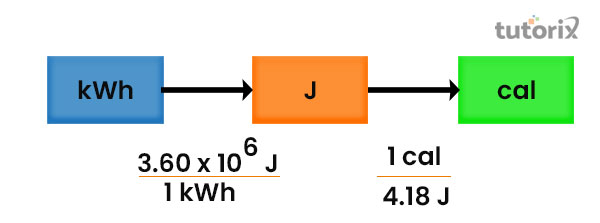 The relation between Calorie and Joule