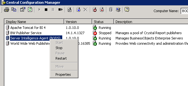 Central Configuration Manager