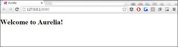 Aurelia Environment Setup Start
