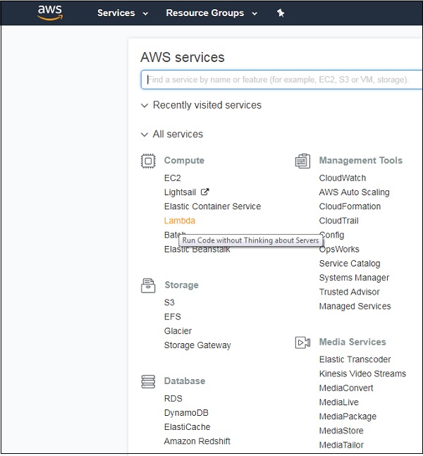 AWS Console