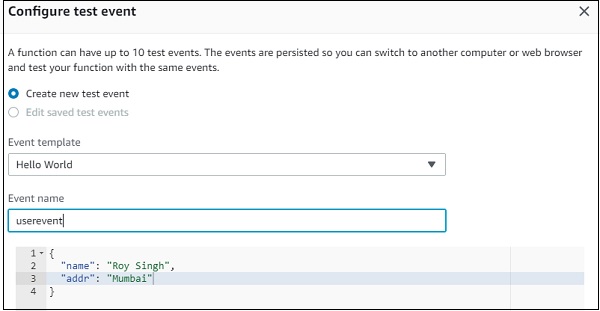 Configure Events