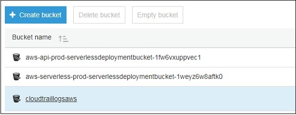 Create Bucket