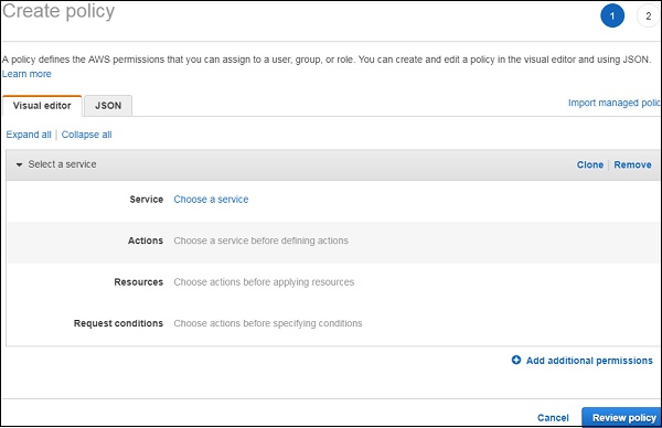 Create Policy Dynamo