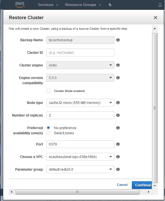 Cluster Backup 6