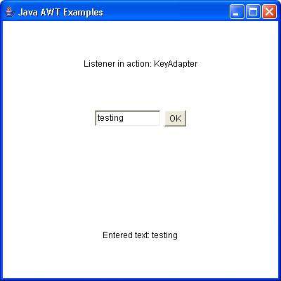 AWT KeyAdapter