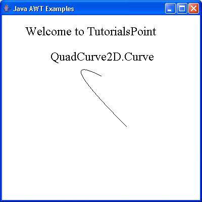 AWT QuadCurve2D