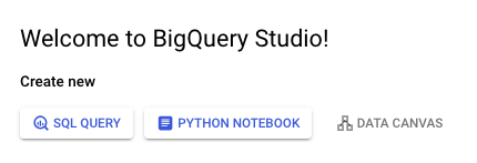 Welcome to BigQuery Studio