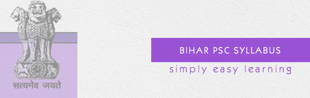 Bihar PSC Syllabus