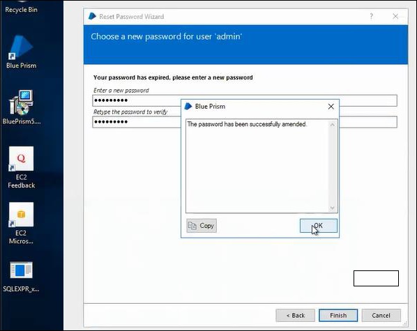 Blueprism New Password