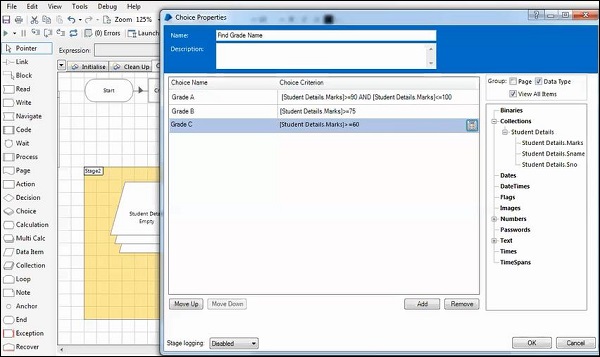 Choice with Collection-Excel