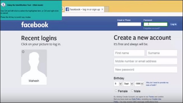 Facebook Login Page2