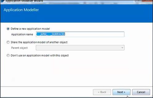 Surface Automation application model