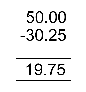 subtraction