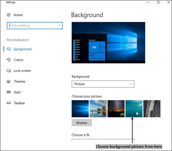 Background Settings