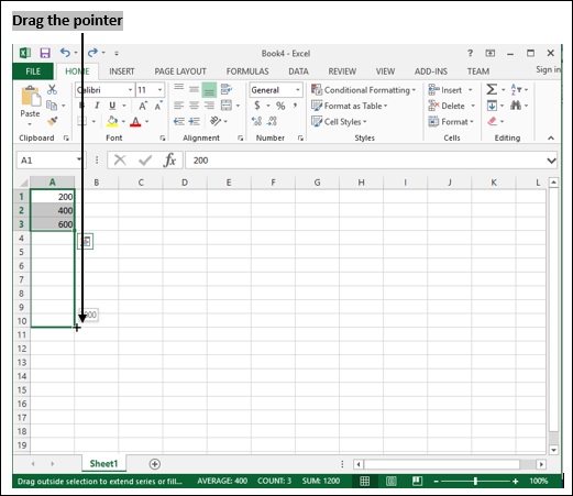 Drap Cell Pointer Example