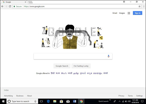 Google Home Page